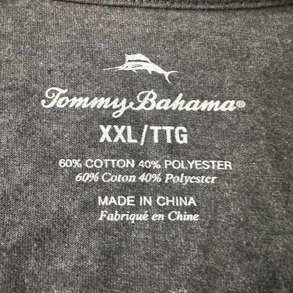 Tommy Bahama T-Shirt Men's 2XL XXL Hola That's Just The Tequila Talking Gray - Picture 6 of 10